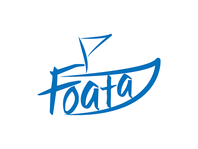 Foata logo blue boat branding dailylogochallenge design foata idea sea vector