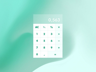 DailyUI 004 – Calculator concept dailyui dailyui 004 ui ux