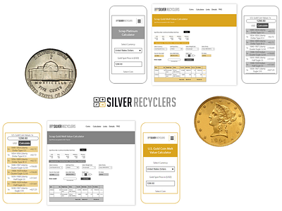 Silver recyclers app branding design illustrator mobile responsive ui ux web website
