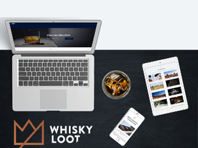 Whiskey Loot app branding design illustrator mobile responsive ui ux web website