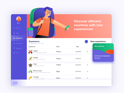 Redesign concept of TripAdvisor cards character clean clean design dribble explore finance app netflix netguru popular redesign travel travel app trend 2020 tripadvisor ux xcreative