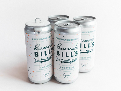 Barracuda Bills - A Boat Beer beer beer branding beer packaging charlotte nc free range brewing logo logo design packaging restaurant design visual identity yum