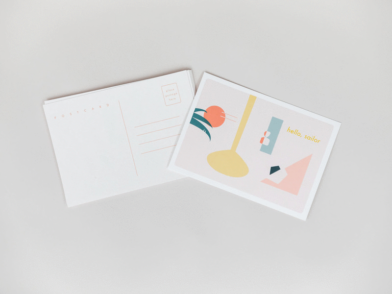 Postcard Design by Free Refills Co. on Dribbble