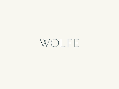 Wolfe, a custom type font fontdesign typeface