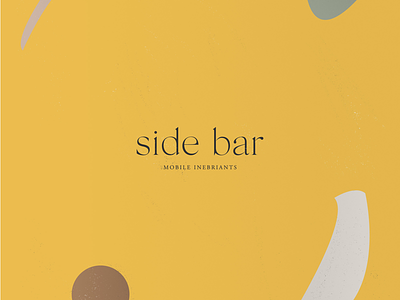 Side Bar brand identity abstract identity illustration typography