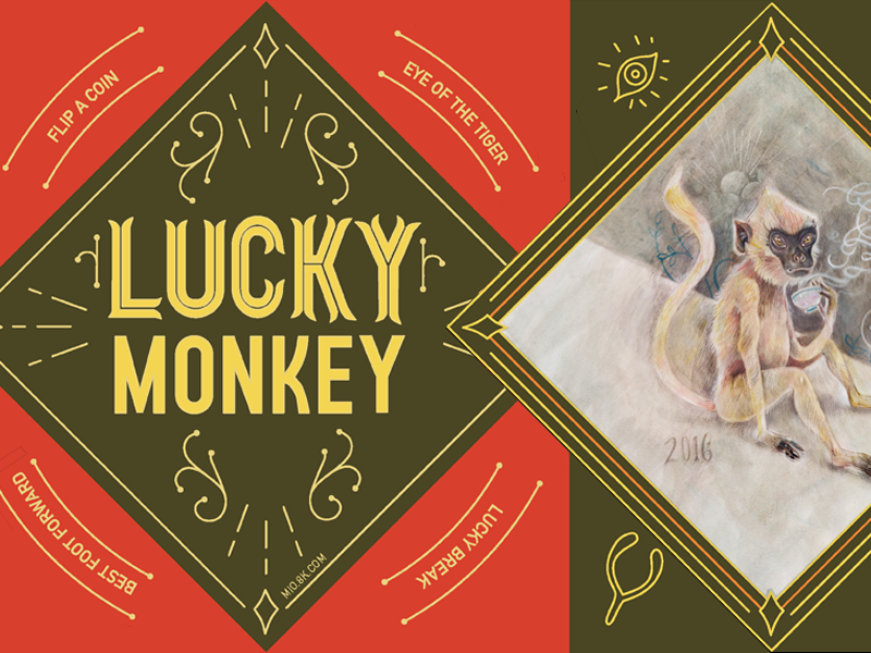 Lucky Monkey by Jennifer Lewis on Dribbble