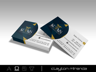 KCMS Contabilidade business card design gráfico graphic design logo design