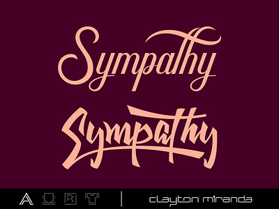 Sympathy design gráfico graphic design lettering logo logodesign