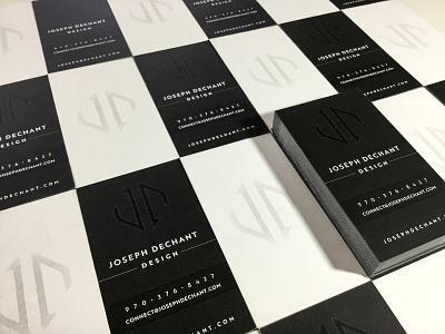 Business Card - JD Design black and white brand identity branding business card design illustrator logo print type typography vector