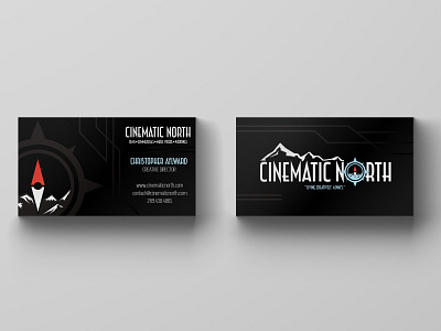 Cinematic North Business Card Official branding design graphicdesign illustration logo logodesign minimal print type typography vector