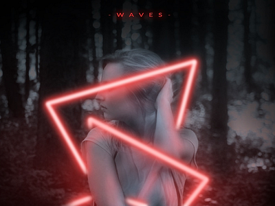 Echoes : Photo Series abstract art cover art creative design digital forest graphicdesign industrial neonlights photo manipulation photography photoshop scifi vaporwave waves