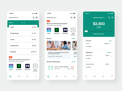 Personal Finance & Money add android clean credit debit expense finance investment ios loan manage minimal money property stories transactions ui user experience user interface ux