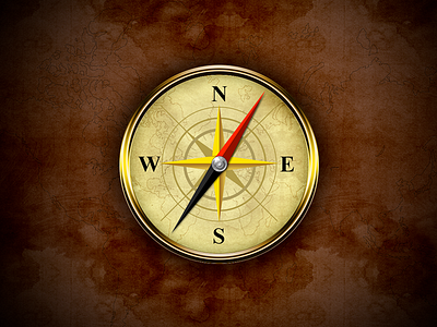 Compass background compass gadget game gold icon map metal object steampunk texture
