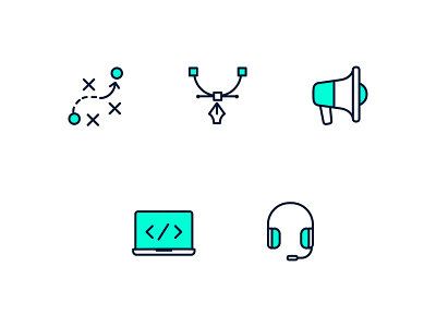 Service Icons clean design icons iconset line minimal services simple vector