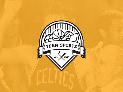 Team Sports badge ball fun logo sports team