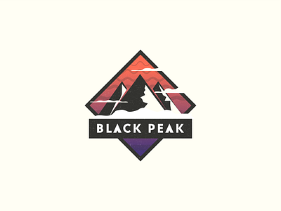 DAY 7 - Black Peak daily logo challenge grit ski logo