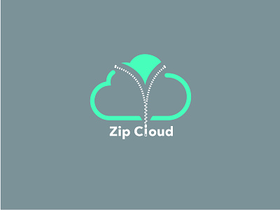 DAY 14 - Zip Cloud cloud logo daily logo challenge day 14 zip cloud