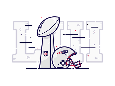 Congratulations to the Patriots on winning the Super Bowl! 🏈 digital illustration flat design flat vector graphic design icon illustration illustrator logo nfl patriots vector