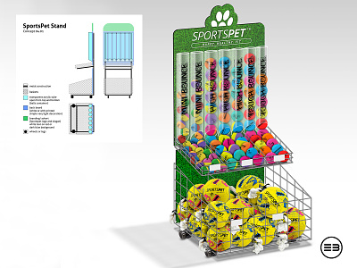 From Concept to Image - Retail Stand balls photoshop retail stand