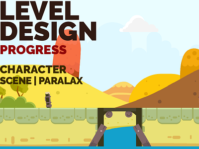 VIDEO - Game Design Progress - Character and Scene / Paralax