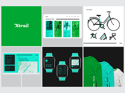 Xtrail Cycle branding cycle exercise routemap travel xtrail