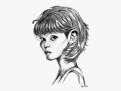 Girl Face character art digitalart drawing expression girl lady pen art wacom women