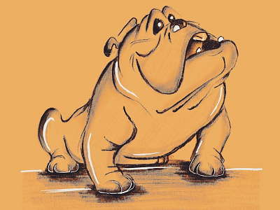 Dog cartoon character character dog dog illustration