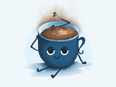 Sleeping cartoon cartoon character coffeecup emoji expression face icon sleeping sleepy sticker