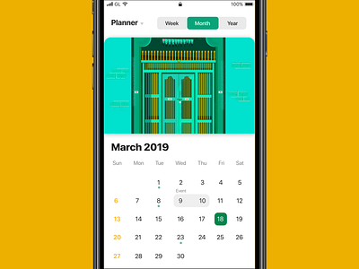 Calander App calendar calendar app calendar design calendar ui calendar ux date picker date range date selector iosapp mobileapp mobileui ui ui ux design