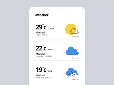 Weather App application icon interface mobile ui weather weather app weather icon