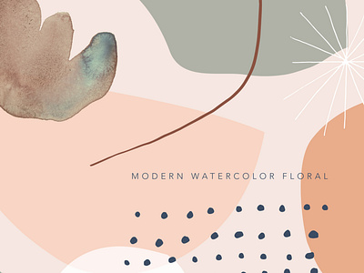 Modern Watercolor Floral Surface Design abstract packaging design seamless pattern surface design vector