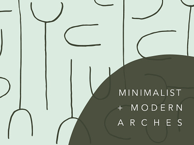 Minimalist Modern Arches Patterns and Artboards