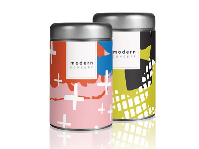Pop Art Expressions | Packaging Mock-up artboard blue design orange packaging pattern pink surface design