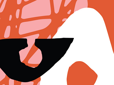 Minimalist Gestures | Artboard abstract art art board artboard design minimal modern orange pink surface design vector