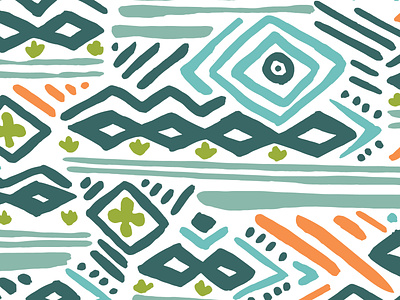 Tribal Elements | Seamless Pattern abstract colorful design packaging pattern surface design tileable tribal vector