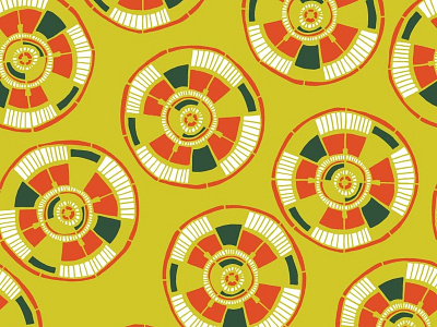 Geometric Circular Patterns No.2 | Seamless Pattern