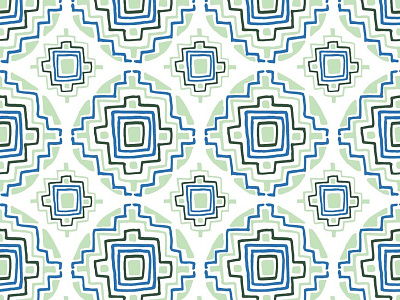 Geometric Circular Patterns No.3 | Seamless Pattern blue design green packaging pattern seamless seamless pattern surface design tileable vector