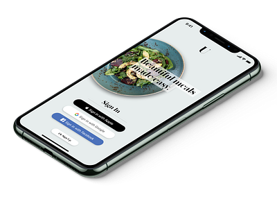 UniMeals Mockup app branding design flat mobile mockup ui ux