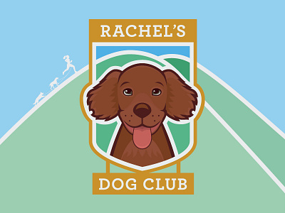 Rachel's Dog Club badge dogservice dogvector logo