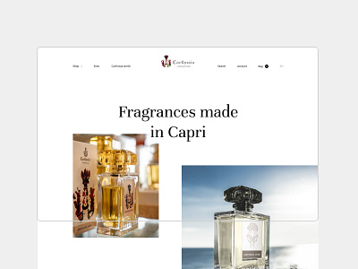 Carthusia online shop concept design homepage shop shop design ui ui ux design web веб дизайн