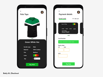 PRODUCT DISPLAY AND PAYMENT CHECKOUT payment method product page ui