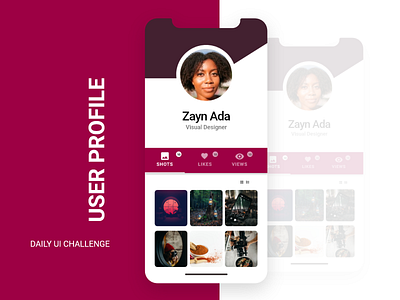 USER PROFILE ui uidesign user userinterface userprofile