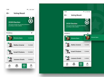 VOTING CONCEPT design ui ui design