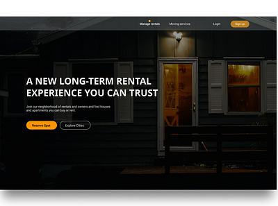 RENTAL B design ui ui design web ui design