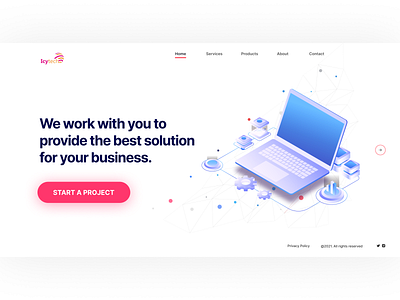 Icytech Landing page