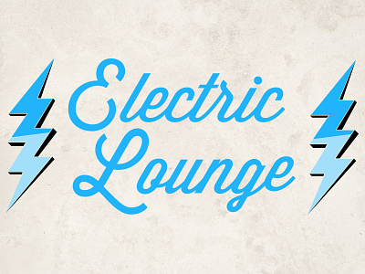 Electric Lounge Logo blue bolts charge electricity lightening