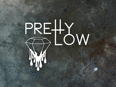 Pretty Low Logo bass diamond dj melt music