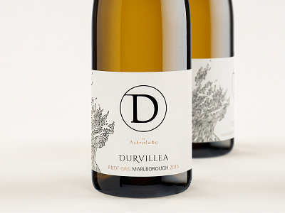 Astrolabe Wines – Durvillea graphic design typography wine label