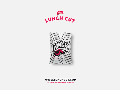 LUNCH CUT art brand branding design. graphicdesign illustration illustration art director design lettering logo ui vector