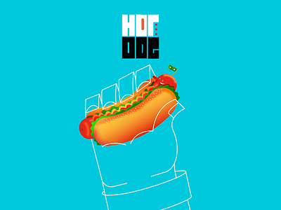 Hot Dog Man art arts branding creative design design. graphic graphicdesign illustratiom illustration illustration art director design lettering logo ui vector